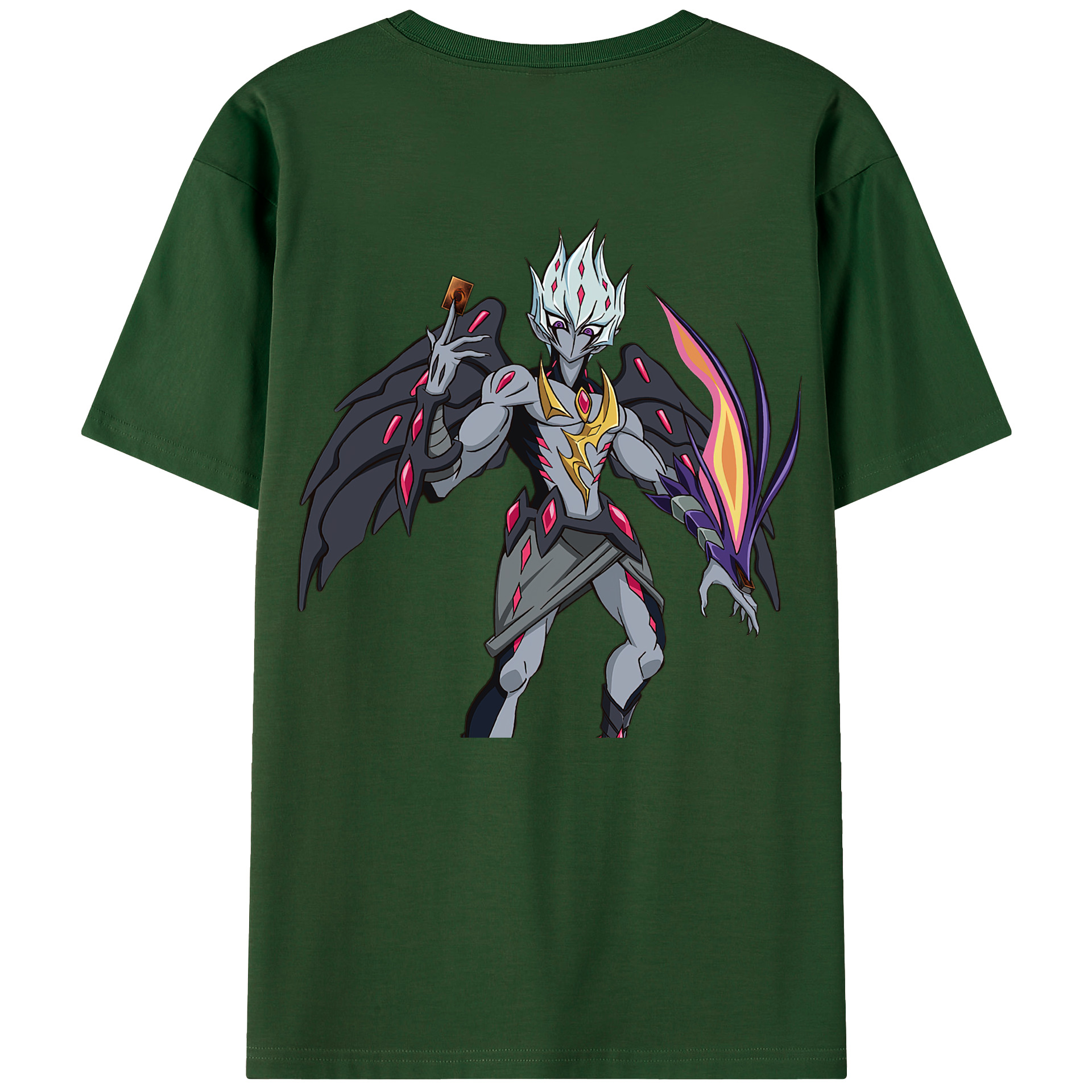 （画像用） 遊☆戯☆王 Yu-Gi-Oh! 綿100％半袖Tシャツ（背面プリント）